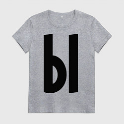 Футболка хлопковая женская Мы (Ы), цвет: меланж