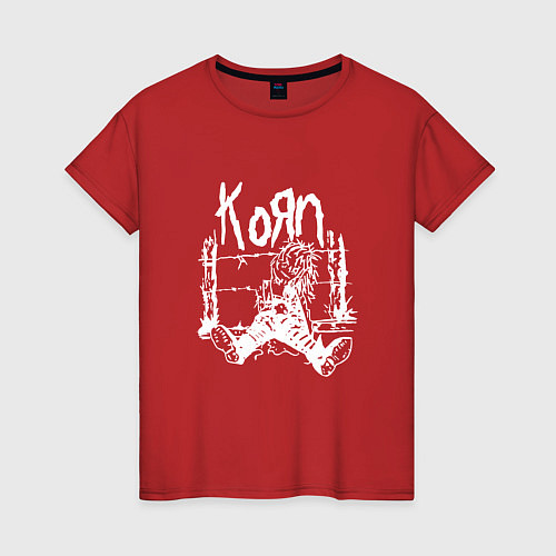 Женская футболка Korn / Красный – фото 1