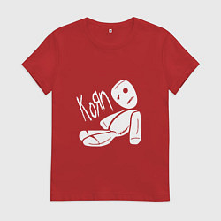 Футболка хлопковая женская Korn Toy, цвет: красный