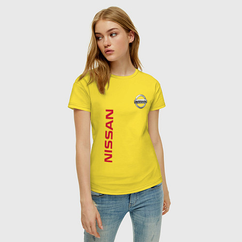 Женская футболка Nissan Style / Желтый – фото 3