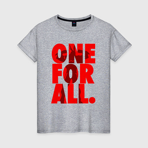 Женская футболка Один за всех / Меланж – фото 1