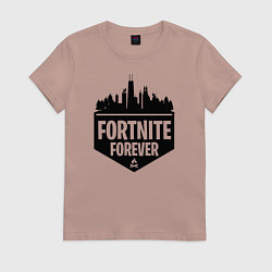 Футболка хлопковая женская Fortnite Forever, цвет: пыльно-розовый