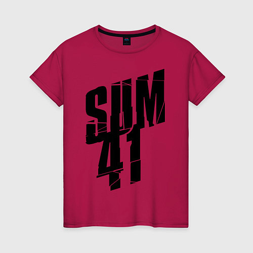Женская футболка Sum Forty One / Маджента – фото 1