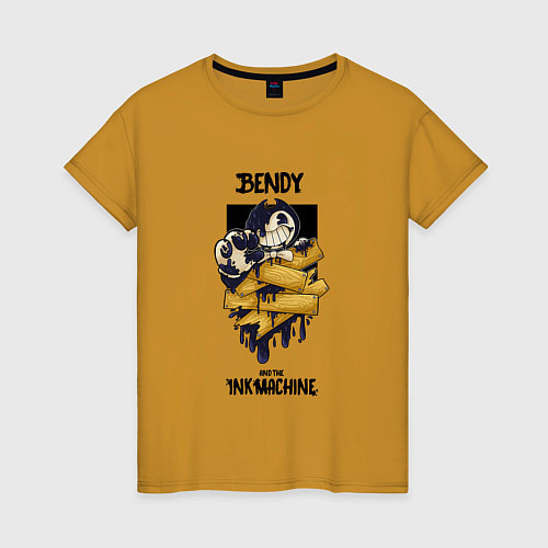 Женская футболка Bendy 2022 / Горчичный – фото 1