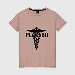 Футболка хлопковая женская Placebo, цвет: пыльно-розовый