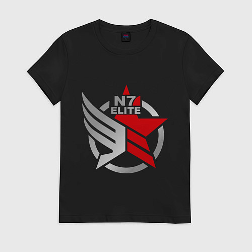 Женская футболка N7 Elite / Черный – фото 1