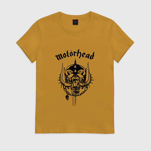 Женская футболка Motrhead: Black Devil / Горчичный – фото 1