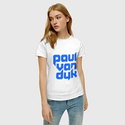 Футболка хлопковая женская Paul van Dyk: Filled, цвет: белый — фото 2