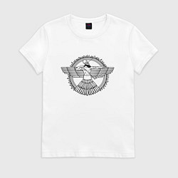 Футболка хлопковая женская Assyrian archer, цвет: белый