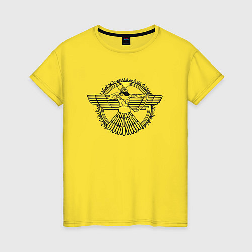 Женская футболка Assyrian archer / Желтый – фото 1