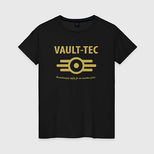 Женская футболка Vault Tec / Черный – фото 1