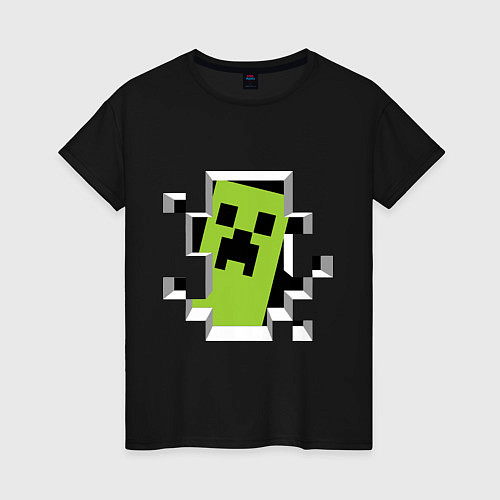 Женская футболка Crash Minecraft / Черный – фото 1