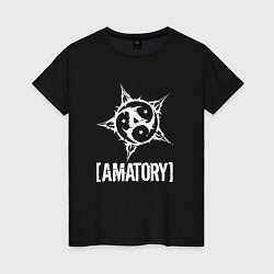 Футболка хлопковая женская Amatory Style, цвет: черный