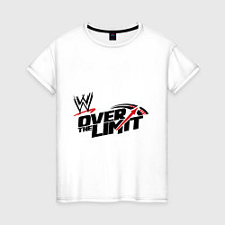 Футболка хлопковая женская WWE Over the limit, цвет: белый