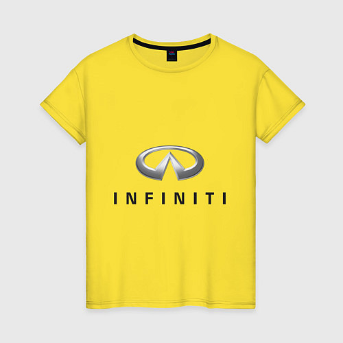 Женская футболка Logo Infiniti / Желтый – фото 1