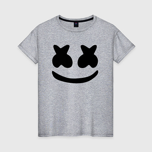 Женская футболка Marshmello / Меланж – фото 1