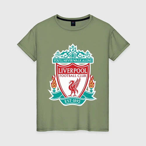Женская футболка Liverpool FC / Авокадо – фото 1