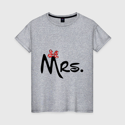 Женская футболка Mrs. Bow / Меланж – фото 1