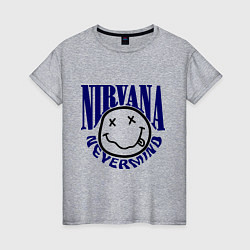 Футболка хлопковая женская Nevermind Nirvana, цвет: меланж