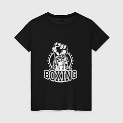 Футболка хлопковая женская Black Boxing, цвет: черный