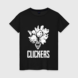 Футболка хлопковая женская CLICKERS, цвет: черный