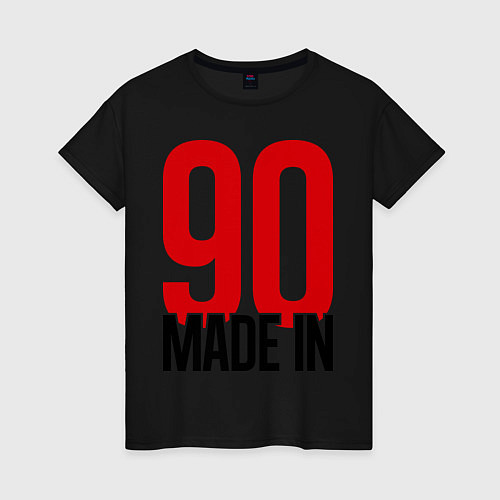 Женская футболка Made in 90s / Черный – фото 1