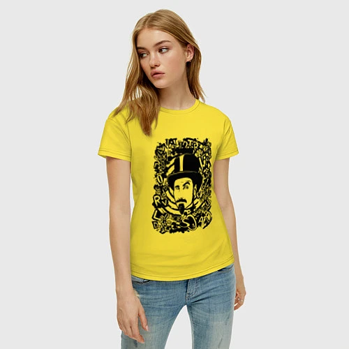 Женская футболка System of a Down / Желтый – фото 3
