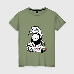 Женская футболка CAT GOT YOUR SOUL