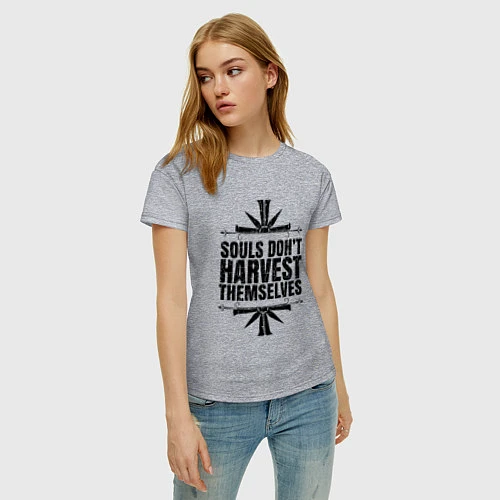 Женская футболка Harvest Themselves / Меланж – фото 3