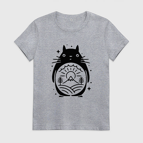 Женская футболка Мой сосед Тоторо / Меланж – фото 1