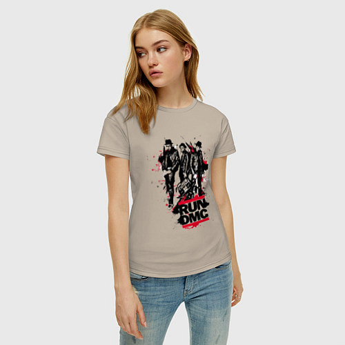 Женская футболка Run-DMC / Миндальный – фото 3