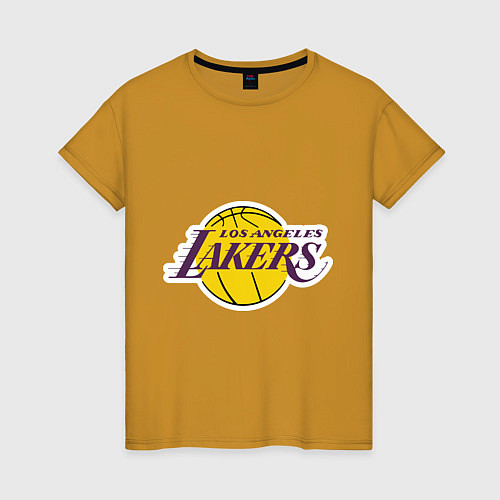 Женская футболка LA Lakers / Горчичный – фото 1