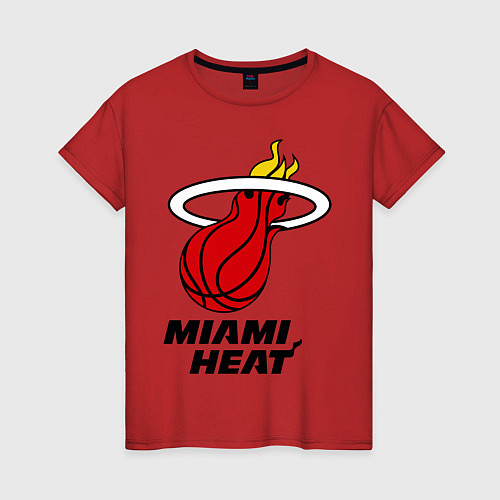 Женская футболка Miami Heat-logo / Красный – фото 1