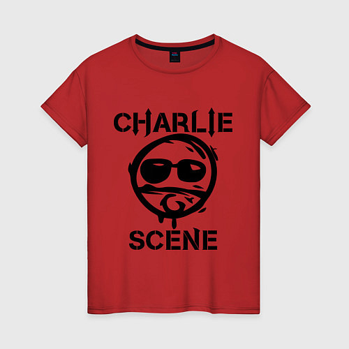 Женская футболка HU: Charlie Scene / Красный – фото 1