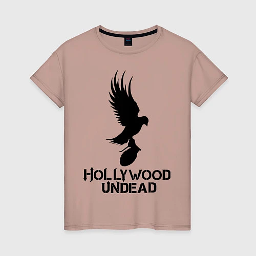 Женская футболка Hollywood Undead / Пыльно-розовый – фото 1