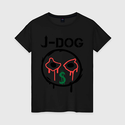 Женская футболка HU: J-Dog / Черный – фото 1