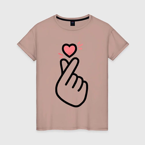 Женская футболка K-pop: Faith Love / Пыльно-розовый – фото 1