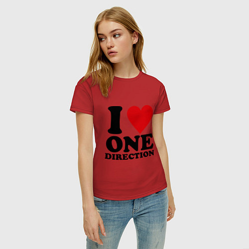 Женская футболка I love one direction / Красный – фото 3