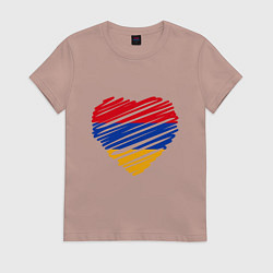 Женская футболка Сердце Армении