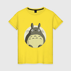 Женская футболка Тоторо удивленный