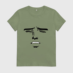 Женская футболка Лицо в стиле аниме