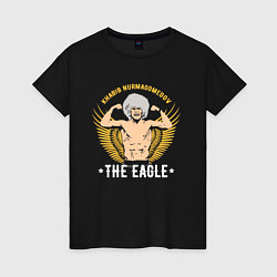 Футболка хлопковая женская Khabib: The Eagle, цвет: черный