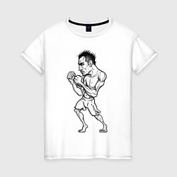 Футболка хлопковая женская Tony Ferguson art, цвет: белый