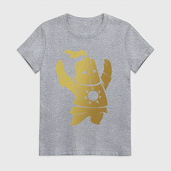 Футболка хлопковая женская Praise the Sun!, цвет: меланж