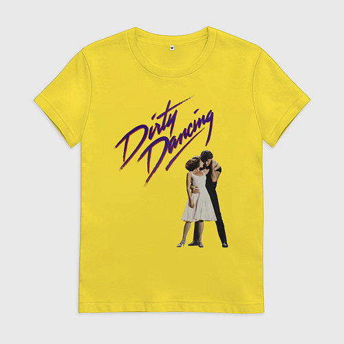 Женская футболка Dirty Dancing / Желтый – фото 1