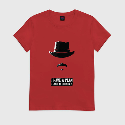 Женская футболка I have a plan / Красный – фото 1