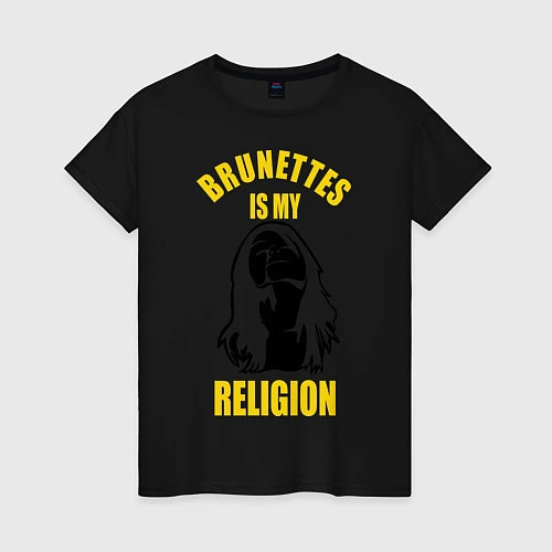 Женская футболка BRUNNETS / Черный – фото 1