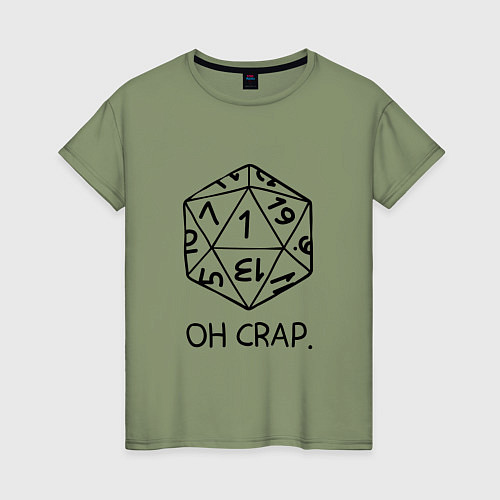 Женская футболка Oh Crap / Авокадо – фото 1