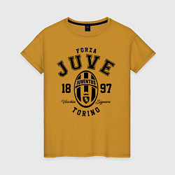 Футболка хлопковая женская Forza Juve 1897: Torino, цвет: горчичный