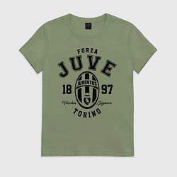 Футболка хлопковая женская Forza Juve 1897: Torino, цвет: авокадо